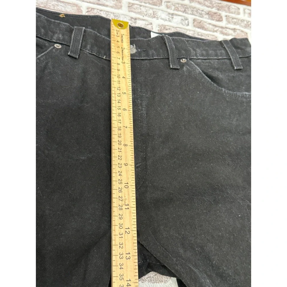 Vintage Levis 505 Orange Tab Black Jeans Made USA Mens 38x30 Straight Leg 1997
